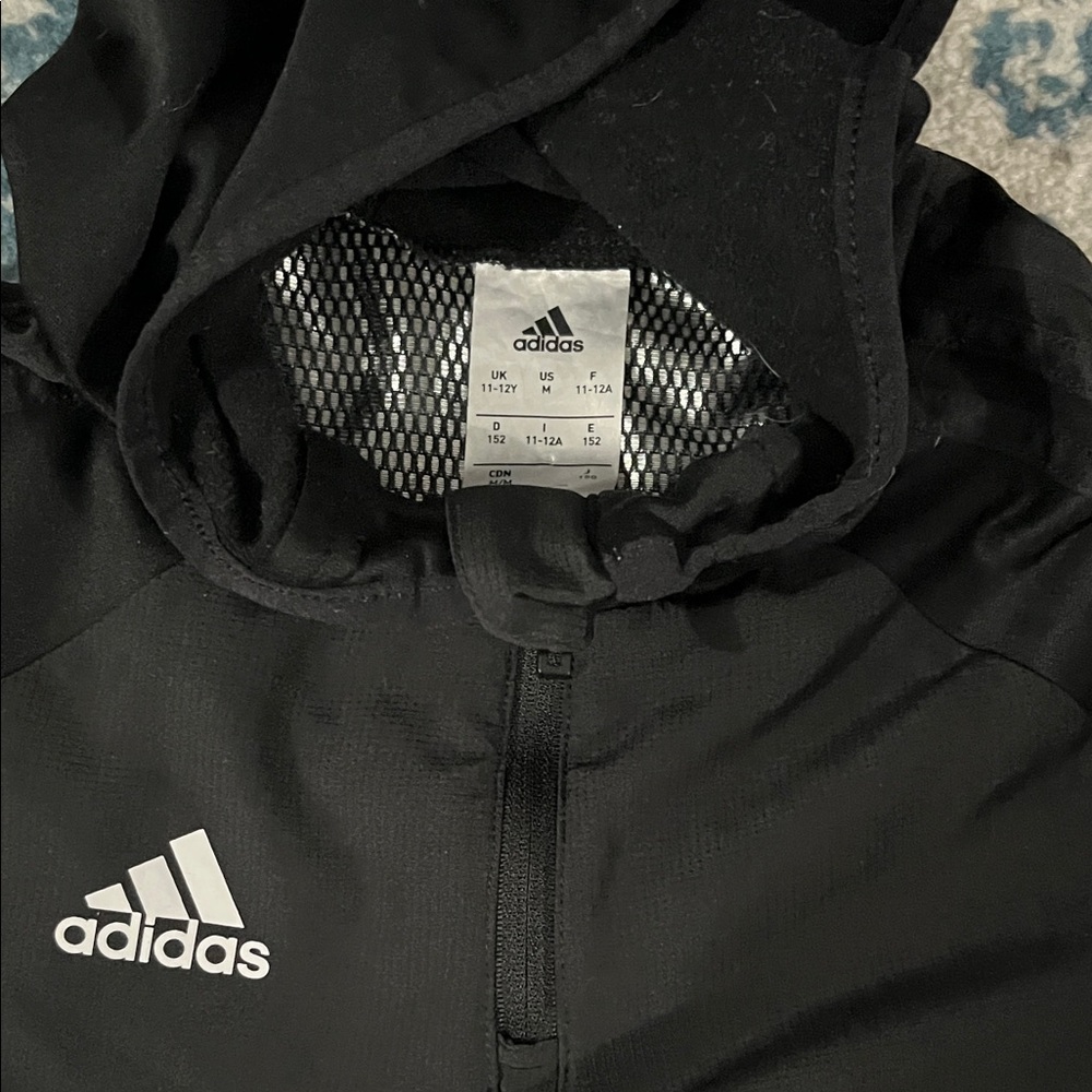 Unisex Adidas Black Pullover Hoodie